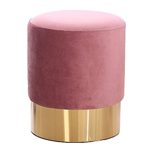 Samt-Fußhocker, rund, mit Stauraum, gepolsterter Schminktisch, Hocker für Wohnzimmer und Schlafzimmer, 35 x 35 x 42 cm, stilvolle Fußstütze und Akzentmöbel, Dunkelgrün Samt-Fußhocker, rund, mit Stauraum, gepolsterter Schminktisch, Hocker für Wohnzimmer und Schlafzimmer, 35 x 35 x 42 cm, stilvolle Fußstütze und Akzentmöbel, Dunkelgrün von Generisch