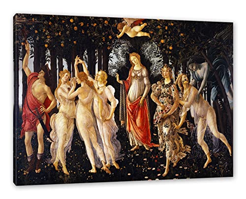 Generisch Sandro Botticelli - Frühling Primavera als Leinwandbild/Größe: 60x40 cm/Wandbild/Kunstdruck/fertig bespannt von Generisch