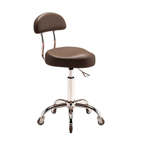 Sattelstuhl, Stilvoller Ergonomischer Drehstuhl Mit Rollen, Bürostuhl Mit Rückenlehne, Verstellbare Höhe Und Neigung, for Den Zeichenunterricht Und Den Medizinischen Gebrauch(Color2) von Generisch