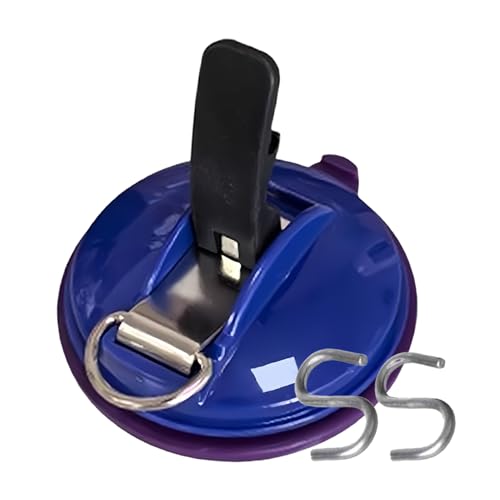 Saugbecher mit Gurten D Ring, Hochleistungssaugne -Tasse, Mehrzweck - -Saugbecher Haken kein Loch Binde Down -Clips für Küchenbad Toilette Roadtrip Reise von Generisch