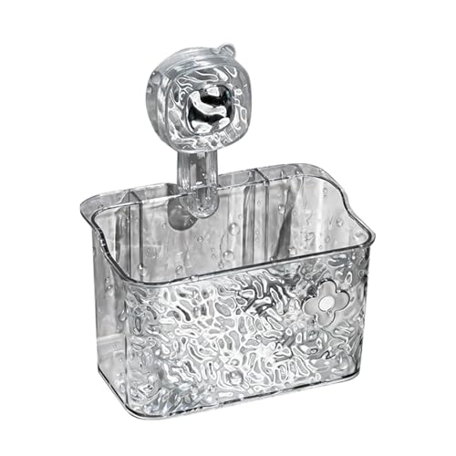 Saugnapf-Aufbewahrungshalter – Saugnapf-Badezimmerregal | Saugnäpfe Lagerregal | platzsparendes Eck-Duschregal | Duschregal ohne Bohren | Wandmontierter Korb mit Wasserfilterlöchern für Wohnheim Saugnapf-Aufbewahrungshalter – Saugnapf-Badezimmerregal | Saugnäpfe Lagerregal | platzsparendes Eck-Duschregal | Duschregal ohne Bohren | Wandmontierter Korb mit Wasserfilterlöchern für Wohnheim von Generisch