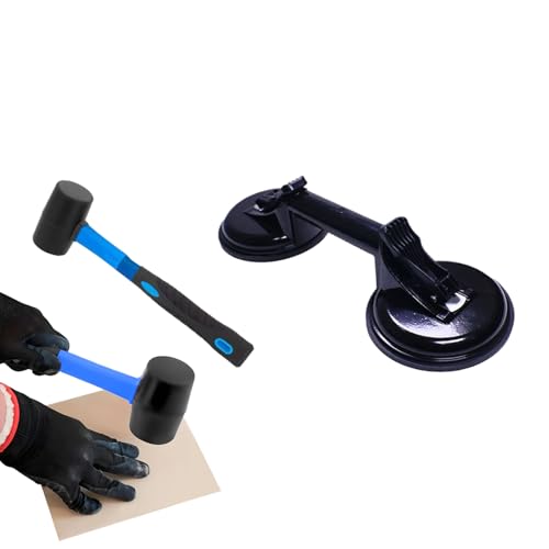 Saugnapf Für Fenster,Robuster Doppelsaugheber für Fliesen und Glas - Beulenextraktion Werkzeuge kratzfest für Granit Fensterplatten Saugnapf Für Fenster,Robuster Doppelsaugheber für Fliesen und Glas - Beulenextraktion Werkzeuge kratzfest für Granit Fensterplatten von Generisch