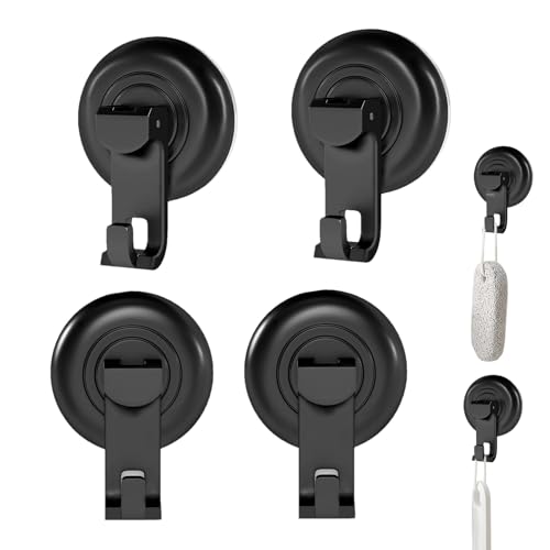 Saugnapf-Haken – Badezimmer-Saugnapf-Haken, Vakuum-Saugnapf-Aufhänger, 4 x abnehmbare, wasserdichte Aufbewahrung, Organizer, Handtuchaufhänger, Schlüsselhalter für Wand, Witwe, Glastür, Küche Saugnapf-Haken – Badezimmer-Saugnapf-Haken, Vakuum-Saugnapf-Aufhänger, 4 x abnehmbare, wasserdichte Aufbewahrung, Organizer, Handtuchaufhänger, Schlüsselhalter für Wand, Witwe, Glastür, Küche von Generisch