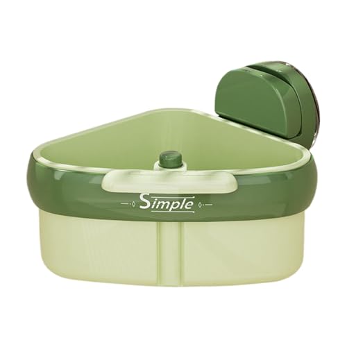 Saugnapfbecher-Waschbecken-Eckregal, Dreiecksspüle Sieb Korb, Küchenabfallfilterhalter, platzsparender Geschirrtuch Organisator, abfließend-freundliches Design, 15 x 10,5 cm, für die Küche Saugnapfbecher-Waschbecken-Eckregal, Dreiecksspüle Sieb Korb, Küchenabfallfilterhalter, platzsparender Geschirrtuch Organisator, abfließend-freundliches Design, 15 x 10,5 cm, für die Küche von Generisch