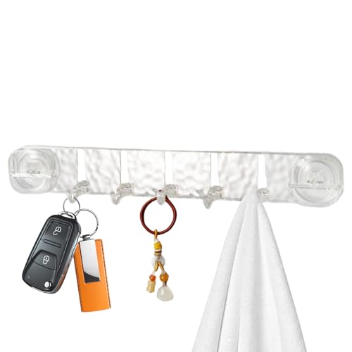 Saugnapfhaken – Handtuchhaken mit Saugnapf für Duschwand – drehbare Wandhalterung, Handtuchaufhänger ohne Bohren, Aufbewahrung für Wohnzimmer, Badezimmer, Tür, Glas, Fliesen, Tasche, Kleidermantel von Generisch