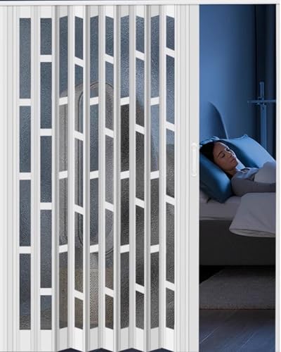Schalldichte Falttür, einziehbarer Aluminium-Bildschirm zur Geräuschreduzierung, ideal für Schlafzimmer, Badezimmer, Küche als Raumteiler von Generisch