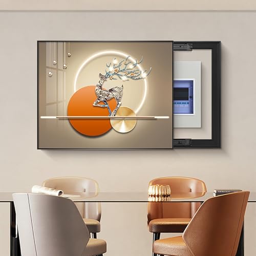 Schalttafelabdeckung, dekorativer Wand-Leitungsschutzschalter mit Push-Pull-Design, einfach zu installieren, geeignet für Wohnzimmer Schalttafelabdeckung, dekorativer Wand-Leitungsschutzschalter mit Push-Pull-Design, einfach zu installieren, geeignet für Wohnzimmer von Generisch