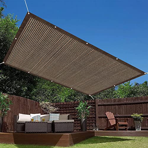 Schattennetz, atmungsaktiv, reißfest, 1,6 x 2,2 m, UV-Schutz, Markisentuch für Terrasse, Hinterhof, Rasen und Garten, strapazierfähiger brauner Farbton mit Spannseilen Schattennetz, atmungsaktiv, reißfest, 1,6 x 2,2 m, UV-Schutz, Markisentuch für Terrasse, Hinterhof, Rasen und Garten, strapazierfähiger brauner Farbton mit Spannseilen von Generisch