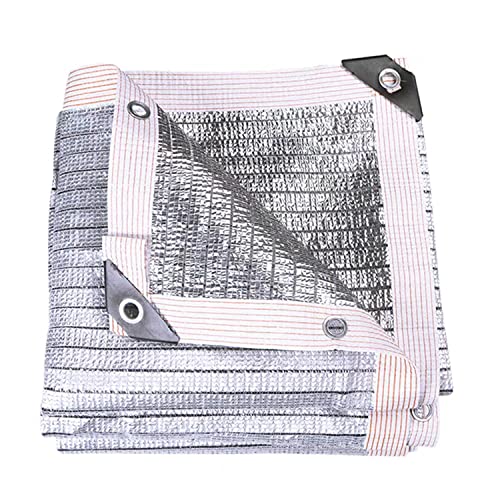 Schattennetz aus Aluminium für Hunde und Gewächshäuser, 75 % Sonnenschutz, Markise mit Ösen, hitzebeständige Balkonabdeckung, mehrere Größen, 1 x 1 m bis 8 x 12 m (8.0 m x 3m) von Generisch