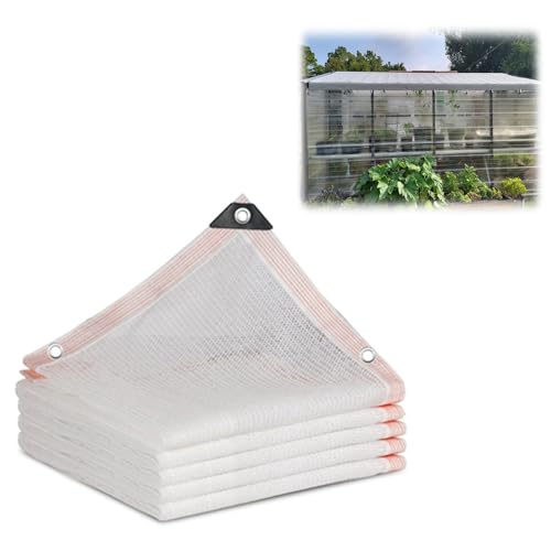 Schattennetz für Garten, Gewächshaus, Balkon und Pool, atmungsaktiver Stoff, UV-Schutz, mehrere Größen (1 x 1 m bis 7 x 9 m), leichte Abdeckung für den Außenbereich von Generisch