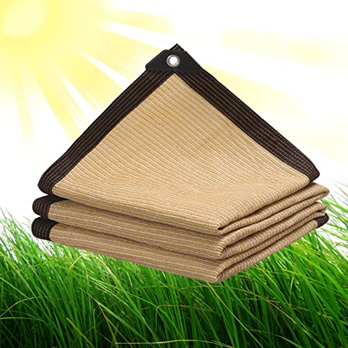 Schattierungsnetz, 2 x 7 m, mit Ösen, 90 % UV-Schutz für Pflanzen, Gewächshaus, Pool, Terrasse, strapazierfähiger Stoff für optimalen Sonnenschutz, Beige Schattierungsnetz, 2 x 7 m, mit Ösen, 90 % UV-Schutz für Pflanzen, Gewächshaus, Pool, Terrasse, strapazierfähiger Stoff für optimalen Sonnenschutz, Beige von Generisch