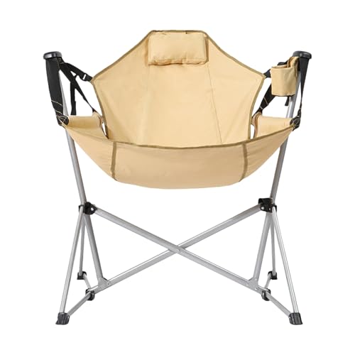 Schaukel-Campingstuhl,Klappbarer Schaukelstuhl - Klappbarer Schaukelstuhl, Hängemattenstühle Mit Tragetasche - Tragbarer, Schwingender Campingstuhl Picknick, Terrasse Schaukel-Campingstuhl,Klappbarer Schaukelstuhl - Klappbarer Schaukelstuhl, Hängemattenstühle Mit Tragetasche - Tragbarer, Schwingender Campingstuhl Picknick, Terrasse von Generisch