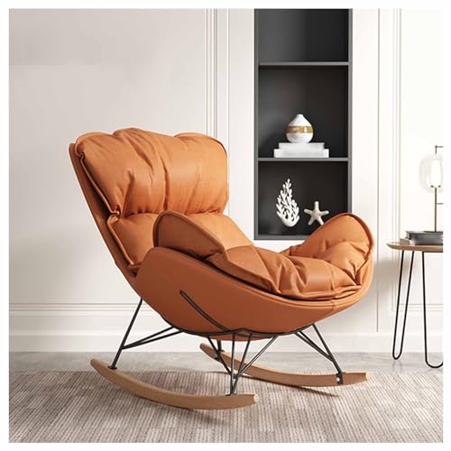 Schaukelstuhl, bequemer Kinderzimmer-Liegestuhl, fauler Stuhl für Erwachsene, ideal für kleine Räume, perfekt zum Lesen und Entspannen im Schlafzimmer oder Wohnzimmer von Generisch