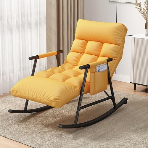 Schaukelstuhl, moderne ergonomische Liege für Wohnzimmer und Garten, komfortables Innenbereich, atmungsaktives Design mit Armlehnen von Generisch