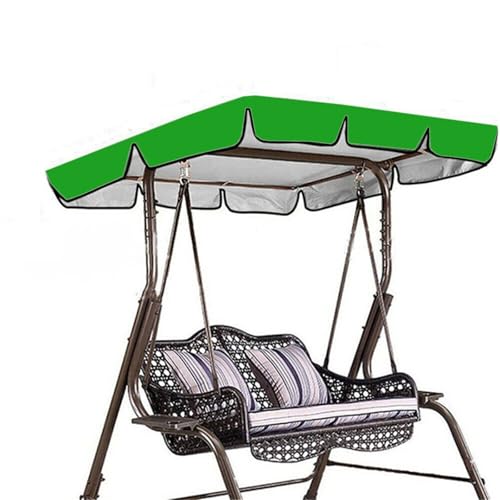 Schaukelüberdachung, 164 x 114 x 15 cm, 600D Oxford-Gewebe, Ersatzplatte für 2-Sitzer, Garten, Terrasse, Schaukelstuhl (grün) von Generisch