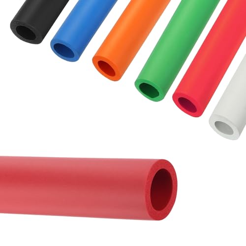 Schaumstoffschlauch Rohrisolierung Isolierschlauch Für Griffgriffstütze Rohrisolierung Isolierstärke,ID18 22 25 28 32.0mm Solierung Mit Schutzhaut,Rohr Dämmung Schlauch(Rot,32mm*5mm*1.95m) von Generisch
