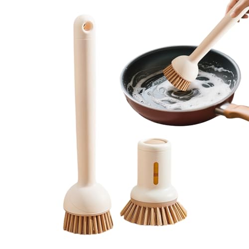 Scheuerbürste – Geschirrbürste | Topfschrubber mit langem Griff | Mehrzweck-Spülbürsten, verstellbar, 2er-Set zum Geschirrspülen, Spülen, Töpfen, Pfannen Scheuerbürste – Geschirrbürste | Topfschrubber mit langem Griff | Mehrzweck-Spülbürsten, verstellbar, 2er-Set zum Geschirrspülen, Spülen, Töpfen, Pfannen von Generisch
