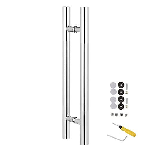 Scheunentürgriff-Set, robuste Metallbeschläge für Holz-/Glas-/Metalltüren, inklusive Beschläge, schwarzes Finish, ideal für Hausrenovierung von Generisch