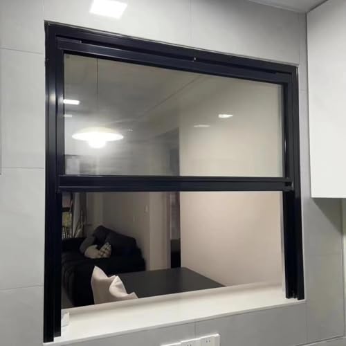 Schiebefenster für die Küche, Servierfenster für Lebensmittelwagen, Aluminium-Fenster für Wohnmobile, Schwarz, 40 x 53 cm Schiebefenster für die Küche, Servierfenster für Lebensmittelwagen, Aluminium-Fenster für Wohnmobile, Schwarz, 40 x 53 cm von Generisch