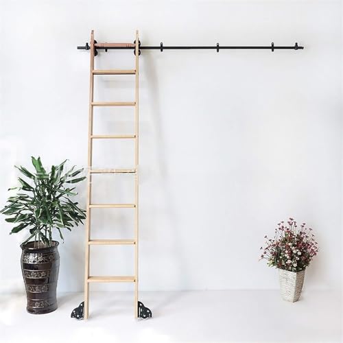 Schiebeleiter-Hardware-Kit, komplettes Bücherregal-Leiter-Schienen-Set, robuste Stahlschiene mit Bodenrollenrädern, 700 cm, verstellbares Schiebesystem für Bibliotheken und Häuser Schiebeleiter-Hardware-Kit, komplettes Bücherregal-Leiter-Schienen-Set, robuste Stahlschiene mit Bodenrollenrädern, 700 cm, verstellbares Schiebesystem für Bibliotheken und Häuser von Generisch