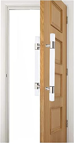 Schiebetürgriff aus kristallklarem Acryl, doppelseitig, H-Form, Scheunentor, Schubstange, für Büro/Balkon/Arbeitszimmer, 58,9 - 150,9 cm lang (Farbe: Silber, Größe: Le Schiebetürgriff aus kristallklarem Acryl, doppelseitig, H-Form, Scheunentor, Schubstange, für Büro/Balkon/Arbeitszimmer, 58,9 - 150,9 cm lang (Farbe: Silber, Größe: Le von Generisch