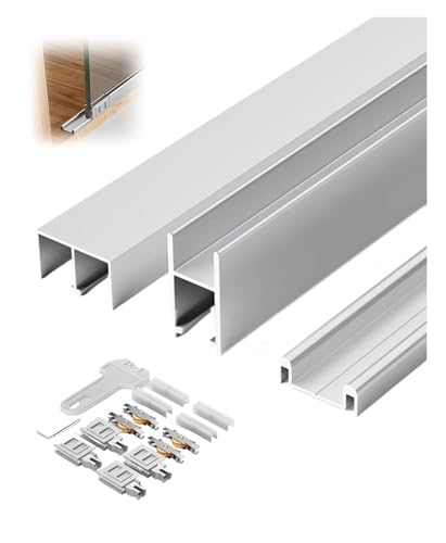 Schiebetürschiene, glattes Aluminium-Schienensystem für Vitrinen und Bildschirme Schiebetürschiene, glattes Aluminium-Schienensystem für Vitrinen und Bildschirme von Generisch