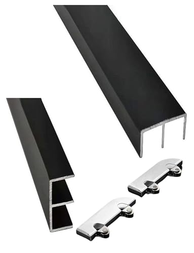 Schiebetürschienen-Set aus Aluminiumglas – robust für sanftes Gleiten, ideal für Schränke und Vitrinen Schiebetürschienen-Set aus Aluminiumglas – robust für sanftes Gleiten, ideal für Schränke und Vitrinen von Generisch