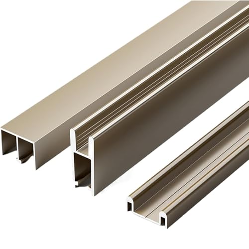 Schiebetürschienen-Set mit Silent Glide Design für reibungslosen Betrieb in Vitrinen, Bücherregalen und Kleiderschränken Schiebetürschienen-Set mit Silent Glide Design für reibungslosen Betrieb in Vitrinen, Bücherregalen und Kleiderschränken von Generisch