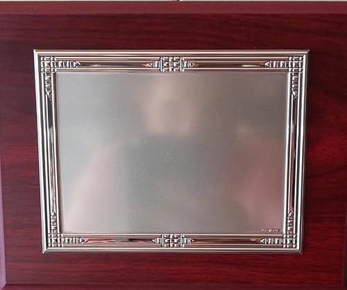 Schild aus 925 % Silber, 16 x 12 cm, mit griechischem Dekor auf ökologischem Holzsockel 925 % Silber 925 %, hergestellt in Italien, 1506 g Schild aus 925 % Silber, 16 x 12 cm, mit griechischem Dekor auf ökologischem Holzsockel 925 % Silber 925 %, hergestellt in Italien, 1506 g von Generisch