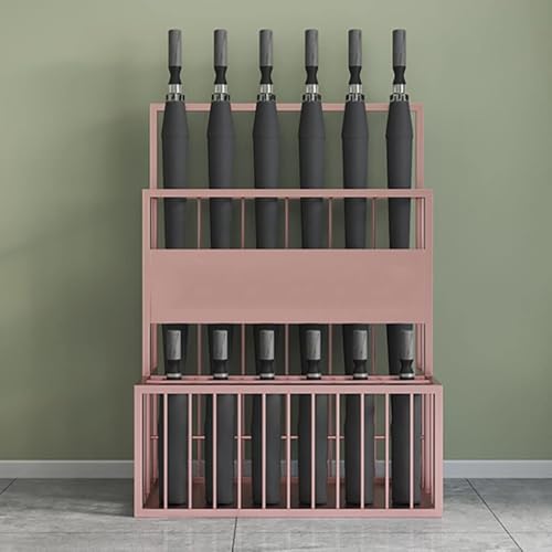 Schirmständer, Metall, doppellagig, Halterung für Hotel-Lobby und Flur, modernes Design, Gehstock-Eimer, Empfangsmöbel Schirmständer, Metall, doppellagig, Halterung für Hotel-Lobby und Flur, modernes Design, Gehstock-Eimer, Empfangsmöbel von Generisch