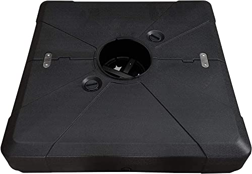 Schirmständer Schwerlast 80x80x20 cm befüllbar mit Wasser oder Sand trägt bis zu 100 kg ideal für Outdoor Terrasse Strand Garten Einsatz stabil und langlebig von Generisch