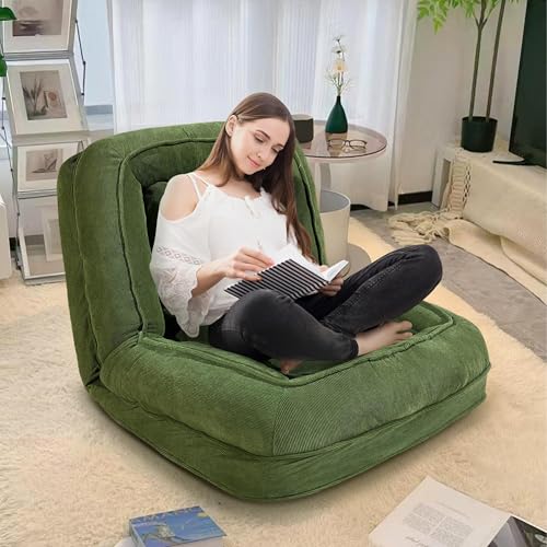 Schlafsofa, umwandelbar, 5 verstellbare Positionen mit weichen Kissen, für Schlafzimmer, Wohnzimmer, Büro Komfort Schlafsofa, umwandelbar, 5 verstellbare Positionen mit weichen Kissen, für Schlafzimmer, Wohnzimmer, Büro Komfort von Generisch