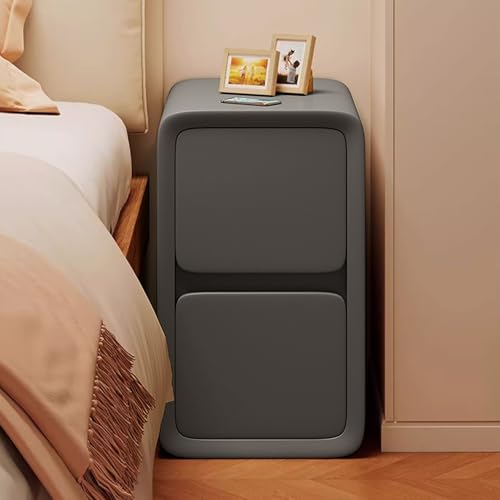 Schlank Nachttisch 2 Schubladen Nachttisch Leder Beistelltisch für kleine Räume Wohnzimmer Balkon Eingangsbereich Keine Montage erforderlich Kompaktes Design für moderne Häuser Schlank Nachttisch 2 Schubladen Nachttisch Leder Beistelltisch für kleine Räume Wohnzimmer Balkon Eingangsbereich Keine Montage erforderlich Kompaktes Design für moderne Häuser von Generisch