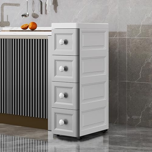 Schlanke, schmale Aufbewahrungseinheit – multifunktionaler Hochschrank für Bad und Küche, Schubladen-Typ, Schlitz-Aufbewahrungslösung, platzsparender Nizer für kleine Bereiche Schlanke, schmale Aufbewahrungseinheit – multifunktionaler Hochschrank für Bad und Küche, Schubladen-Typ, Schlitz-Aufbewahrungslösung, platzsparender Nizer für kleine Bereiche von Generisch