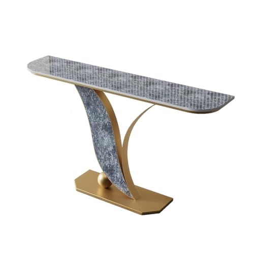 Schlanker, schmaler Konsolentisch mit stabilem Metallrahmen, perfekt für Eingangsbereich, Flur, Wohnzimmer und Büro Schlanker, schmaler Konsolentisch mit stabilem Metallrahmen, perfekt für Eingangsbereich, Flur, Wohnzimmer und Büro von Generisch