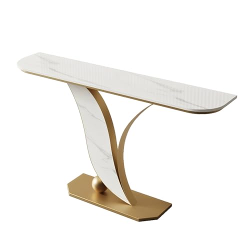 Schlanker, schmaler Konsolentisch mit stabilem Metallrahmen, perfekt für Eingangsbereich, Flur, Wohnzimmer und Büro Schlanker, schmaler Konsolentisch mit stabilem Metallrahmen, perfekt für Eingangsbereich, Flur, Wohnzimmer und Büro von Generisch