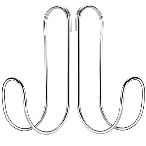 Schlauchhalter für den Außenbereich, Edelstahl, 2 Stück, S-Haken, robuste Gartenschlauch-Armaturen, kein Bohren erforderlich, passend für die meisten, witterungsbeständig von Generisch