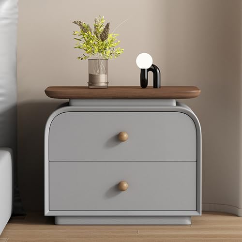Schlichter Nachttisch mit Schubladen, Moderner Nachtkasten Aus Holz, Exquisiter Beistelltisch, Kleine Kommode for Schlafzimmer und Wohnzimmer Schlichter Nachttisch mit Schubladen, Moderner Nachtkasten Aus Holz, Exquisiter Beistelltisch, Kleine Kommode for Schlafzimmer und Wohnzimmer von Generisch