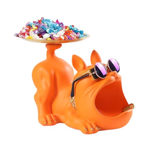 Schlüsselhalter, Schale, Bulldogge, Harzstatue, vielseitiges Harzmaterial, dekorativer Schreibtisch-Organizer, kompaktes Eingangszubehör, ideal für Zuhause, Wohnzimmer, Küche Schlüsselhalter, Schale, Bulldogge, Harzstatue, vielseitiges Harzmaterial, dekorativer Schreibtisch-Organizer, kompaktes Eingangszubehör, ideal für Zuhause, Wohnzimmer, Küche von Generisch