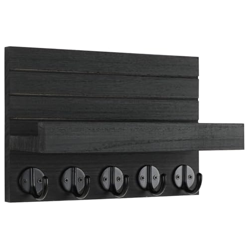 Schlüsselhalter für Wand, hölzerner Postsortierer, rustikaler Postsortierer, Wandmontage, Schlüsselbrett mit Regal, Flur-Organizer, Bauernhaus-Schlüsselhalter, Post-Organizer-Rack, Wandregal mit Schlüsselhalter für Wand, hölzerner Postsortierer, rustikaler Postsortierer, Wandmontage, Schlüsselbrett mit Regal, Flur-Organizer, Bauernhaus-Schlüsselhalter, Post-Organizer-Rack, Wandregal mit von Generisch