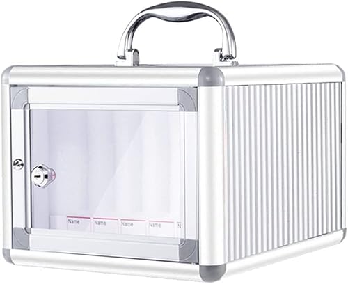 Schlüsselkasten aus Aluminium mit 6 Fächern, abschließbar, für Büro und Zuhause, sicherer Telefon- und Schlüsselhalter mit Griff, Design Schlüsselkasten aus Aluminium mit 6 Fächern, abschließbar, für Büro und Zuhause, sicherer Telefon- und Schlüsselhalter mit Griff, Design von Generisch