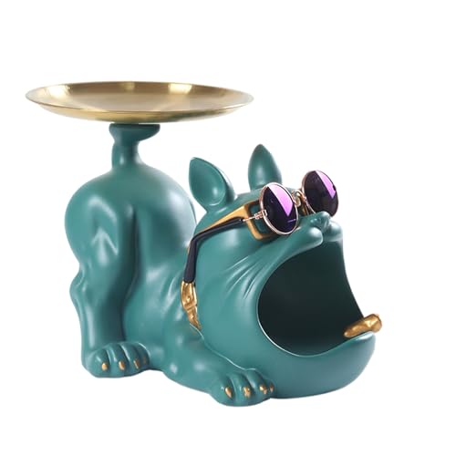 Schlüsselschale, Bulldogge, Eingangsschale für Schlüssel, Schreibtisch-Organizer, niedliche Harz-Bulldog-Figur, Aufbewahrungsbox für Küche, Theke, Zuhause, Esstisch Schlüsselschale, Bulldogge, Eingangsschale für Schlüssel, Schreibtisch-Organizer, niedliche Harz-Bulldog-Figur, Aufbewahrungsbox für Küche, Theke, Zuhause, Esstisch von Generisch
