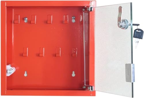 Schlüsselschrank aus Metall – Wandmontierter Schlüsselsafe mit transparenter visueller Verwaltung für Hausverwaltung und Autohändler, Organizer mit 9 Schlüsseln von Generisch