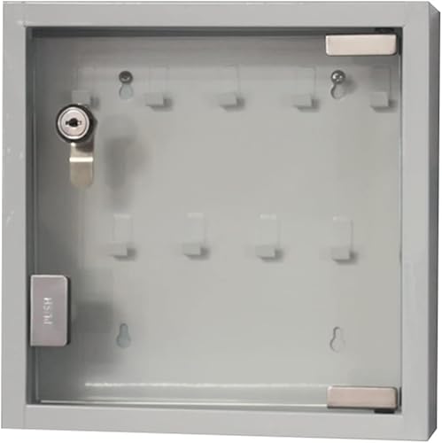 Schlüsselschrank aus Metall – Wandmontierter Schlüsselsafe mit transparenter visueller Verwaltung für Hausverwaltung und Autohändler, Organizer mit 9 Schlüsseln Schlüsselschrank aus Metall – Wandmontierter Schlüsselsafe mit transparenter visueller Verwaltung für Hausverwaltung und Autohändler, Organizer mit 9 Schlüsseln von Generisch