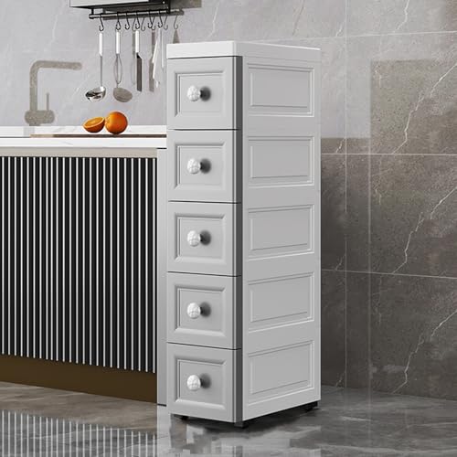 Schmaler Badezimmer-Aufbewahrungsschrank – hohes schmales Organizer-Regal mit Schubladen für Küche und Bad, platzsparendes Design, moderne Aufbewahrungslösung für kleine Räume Schmaler Badezimmer-Aufbewahrungsschrank – hohes schmales Organizer-Regal mit Schubladen für Küche und Bad, platzsparendes Design, moderne Aufbewahrungslösung für kleine Räume von Generisch