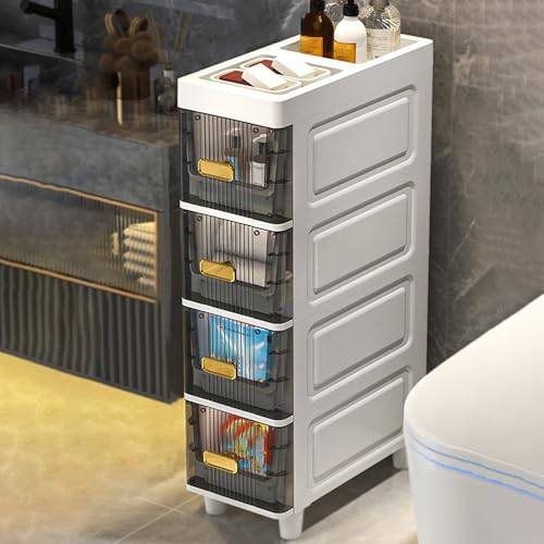 Schmaler Badezimmer-Aufbewahrungsschrank – schmales Regal für kleine Räume, hohe vertikale Bodeneinheit, schlanke Kommode, perfekt für Badezimmerutensilien. Schmaler Badezimmer-Aufbewahrungsschrank – schmales Regal für kleine Räume, hohe vertikale Bodeneinheit, schlanke Kommode, perfekt für Badezimmerutensilien. von Generisch