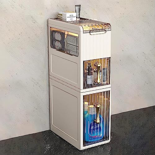 Schmaler Badezimmerschrank auf Rollen, schmaler Bodennizer mit Schubladen, perfekter Toilettenpapierhalter für kleine Räume und Ecken – ideal für kompakte Badezimmer Schmaler Badezimmerschrank auf Rollen, schmaler Bodennizer mit Schubladen, perfekter Toilettenpapierhalter für kleine Räume und Ecken – ideal für kompakte Badezimmer von Generisch