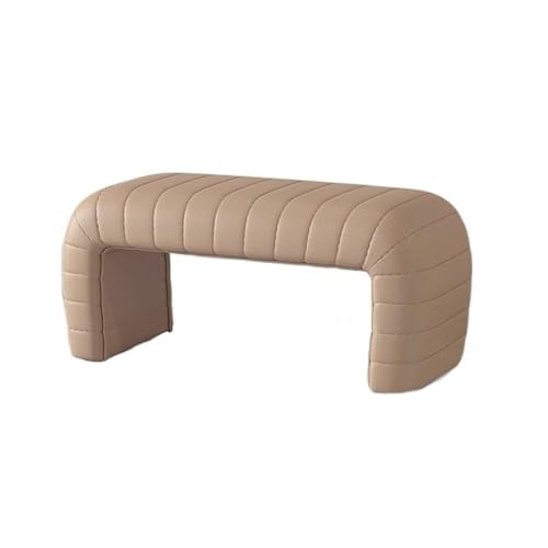 Schmaler Hocker für Nachttisch oder Eingangsbereich – vielseitige Schuhwechselbank, kompakter Garderobenhocker – kleines Khaki-Design für platzsparenden Stil von Generisch