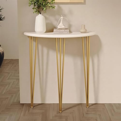 Schmaler Konsolentisch mit Metallgestell, platzsparendes Design für Eingangsbereich und Flur von Generisch