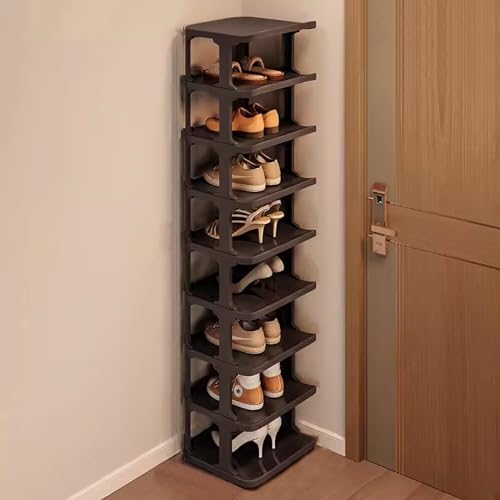 Schmaler Schuhschrank für Flur - schmaler platzsparender Schrank für Schuhe und Stiefel - Stilvoller Eingang - kleines Eckregal Schmaler Schuhschrank für Flur - schmaler platzsparender Schrank für Schuhe und Stiefel - Stilvoller Eingang - kleines Eckregal von Generisch